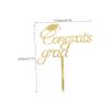 Alipis 10pcs Graduation Cake Decorations Fun Cupcake Toppers Picks for Graduation Parties Eye-catching to Celebrate Achievements view 3