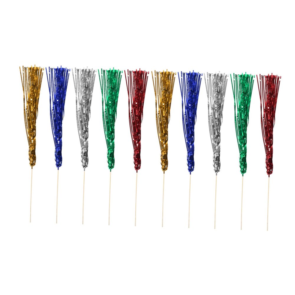 Baluue 10pcs Led Wands for Weddings Fairy Sticks Streamers for Parties Glow Sticks Decorations for Send Off Celebrations Party Props