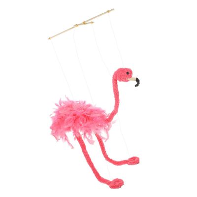 ERINGOGO String Flamingo Marionette Puppet String Puppet for Stage Performance Interactive for Adults Animal Design Lightweight and Easy to Use for Creative Play