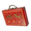 BESTonZON Portable Retro Mahjong Storage Case Capacity Handheld Box for Travel and Outdoor Use Lightweight Pu Material Convenient Mahjong Holder view 1