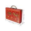 BESTonZON Portable Retro Mahjong Storage Case Capacity Handheld Box for Travel and Outdoor Use Lightweight Pu Material Convenient Mahjong Holder view 2
