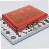 BESTonZON Portable Retro Mahjong Storage Case Capacity Handheld Box for Travel and Outdoor Use Lightweight Pu Material Convenient Mahjong Holder view 3
