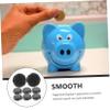 Unomor 20pcs Piggy Bank Supplies Bottom Stoppers Money Bank Plugs Plaster Doll Covers Money Box Counter to Use Clean view 3