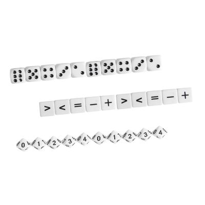 BESTonZON 60pcs Math Counters for Boys and Girls Dice Toy Creative Designs Learning Game Props
