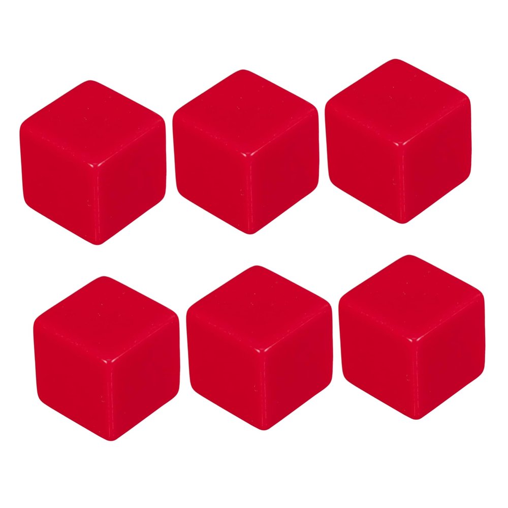 BESPORTBLE 6 Pack Large Blank Dice Toys for Boys and Girls Solid Writing Dice Set Math Educational Learning Teaching Tool for Classroom Games
