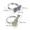 Ipetboom 2pcs Adjustable Changing Mood Rings for Boys and Girls Fun Dragonfly and for Halloween Birthday Parties and Everyday Wear view 2