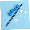 BCOATH 4pieces Training Gear Kit Set for Rc Helicopter Blue Crash Training System for Beginners and Experts Lightweight Sponge Design Easy to Install Prevents Damage view 4