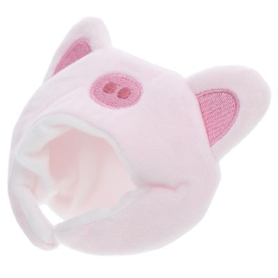 DIYEAH Cute Pig Hat for Dolls Miniature Pig Costume Headwear for Crafts and Dollhouse Decoration Accessory for Stuffed Animals and Party Supplies