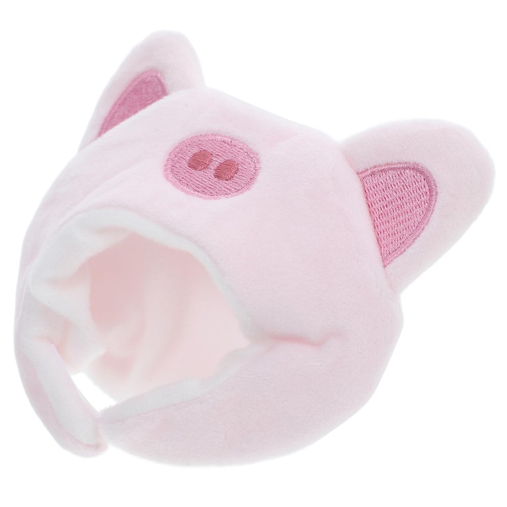 DIYEAH Cute Pig Hat for Dolls Miniature Pig Costume Headwear for Crafts and Dollhouse Decoration Accessory for Stuffed Animals and Party Supplies