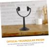 Alipis Triple Prism Light Refraction Experiment Glass Prism Stand Educational Tool for Physics view 2