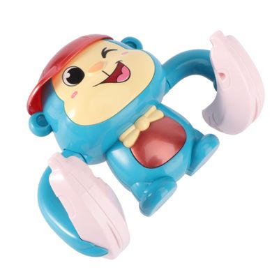 Kisangel 1pc Electric Tumbling Monkey Toy Stretchy Rolling Toy Inflatable Monkey Educational