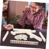 HONMEET 1set Mini Mahjong Game Portable Travel Mahjong Family Gatherings and Parties Compact and Lightweight Design Travel Game view 3