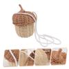 BESPORTBLE Mini Rattan Bag for Boys and Girls Boys and Girls Rattan Purse Hand-woven Woven Bag Creative Basket Shape view 3