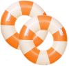 2PCS Large Swimming Pool Tubes Inflatable Pool Floats for Adult Swim Ring Floaties Inflatable Swimming Pool Raft Summer Beach Lounger Float Party Supplies (Orange, 36 inch) view 1