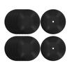 TOPPERFUN 12Pcs Dollhouse Miniature Records, 1.57in Mini Vinyl Record Tiny Music Room Furniture Model, Black Micro Landscape Cake Topper Decor view 1