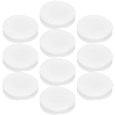 Unomor 40Pcs White Plastic Piggy Bank Bottom Plugs Round Closure Stoppers Replacement Caps for Money Saving Boxes and Coin Banks
