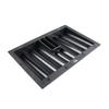 DECHOUS Table Chip Tray Poker Chip Holder Tray Poker Chip Carrier Poker Table Chip Rack Removable Dealer Style Serving Poker Chip Holders for Table Poker Chips Tray Trays Black Plastic view 1