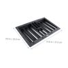 DECHOUS Table Chip Tray Poker Chip Holder Tray Poker Chip Carrier Poker Table Chip Rack Removable Dealer Style Serving Poker Chip Holders for Table Poker Chips Tray Trays Black Plastic view 3