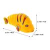 LALADEFIEE 5pcs Wind Up Fish for Interactive Cartoon Fish Clockwork for Fun Playtime and Parties Lightweight Safe Material Enhances Hand Eye Coordination view 2