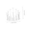 Alipis Acrylic Jewelry Display Rack Transparent Organizer Stand for Earrings Rings Action Figures and Collectibles Versatile Desktop Storage view 2