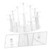 Alipis Acrylic Jewelry Display Rack Transparent Organizer Stand for Earrings Rings Action Figures and Collectibles Versatile Desktop Storage view 4