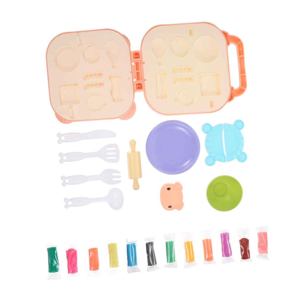JOINPAYA 1set Boy Girl Creative Mold Set Cartoon Play Hamburger and Noodle Maker Kit Tools for Imaginative Play and Color Recognition Fun Educational Activity for Boys and Girls