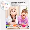 JOINPAYA 1set Boy Girl Creative Mold Set Cartoon Play Hamburger and Noodle Maker Kit Tools for Imaginative Play and Color Recognition Fun Educational Activity for Boys and Girls view 3