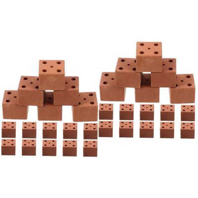JOINPAYA 40pcs Miniature Brick Simulation Models for Boy Girl Landscaping for Garden and House Decor Non- Half Bricks for Creative Projects