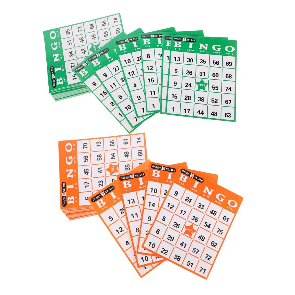 CHICAMPERA Bingo Game Cards Creative Card for Fun Family Gatherings Birthday Parties and Charity Events Random Color Design Premium Paper Material