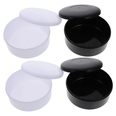 Milisten Plastic Chess Pieces Storage Pot Compact Chess Box for Go Game Easy to Clean Cover