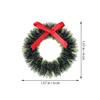 ORFOFE 20pcs Christmas Miniature Wreath Hanging Decorations Artificial Xmas Mini Wreath Farmhouse for Christmas Tree Dollhouse Windows 1.57Inch view 4