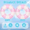 2PCS Large Swimming Pool Tubes Inflatable Pool Floats for Adult Swim Ring Floaties Inflatable Swimming Pool Raft Summer Beach Lounger Float Party Supplies (Pink, 36 inch) view 4