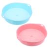 TOYANDONA 2pcs Manual Soil Sieve Mesh Sifting Pans for Soil Rocks Multi-use Gardening Sieve Tool view 1