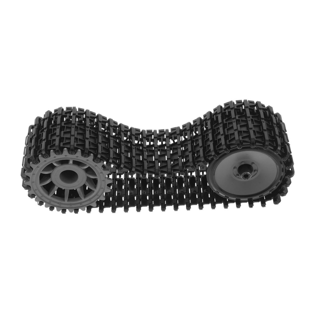 TOYANDONA 1set Crawler Tank Tracks Kit with Rubber Drive Wheels for Remote Control Tank Model Assembly and Repair for Tank Building Blocks and Accessories