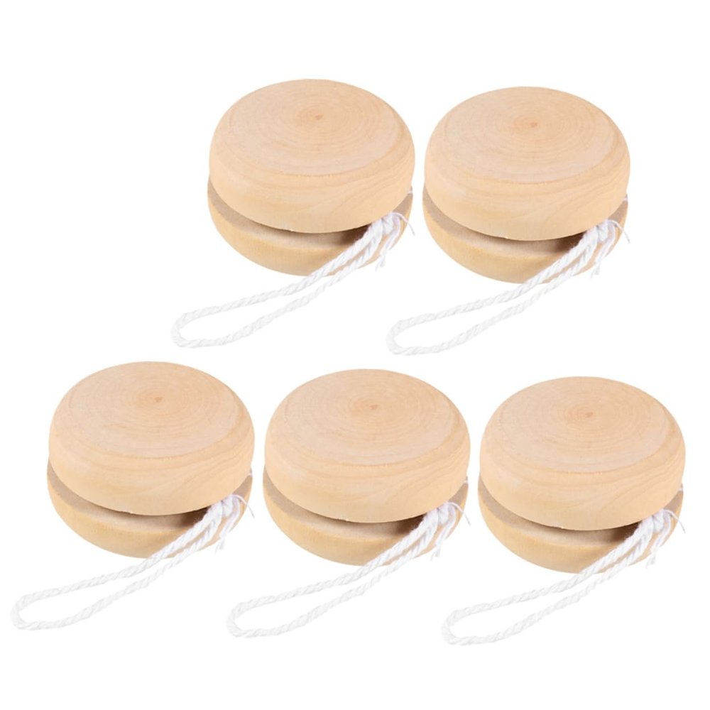 Veemoon Yo-yo Party Favors Boys and Girls Creative Wooden Graffiti Balls Hand Painted Toys