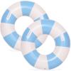 2PCS Large Swimming Pool Tubes Inflatable Pool Floats for Adult Swim Ring Floaties Inflatable Swimming Pool Raft Summer Beach Lounger Float Party Supplies (Blue, 36 inch) view 1
