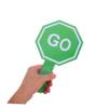 Angoily 2pcs Double-Sided Traffic Signs Ergonomic Handle for Boys and Girls Signs for Classroom Safety and Street Traffic Education view 3