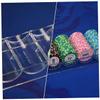DECHOUS Lightweight Poker Chip Organizer Poker Rack Containers Chip Box Storage Plate view 3