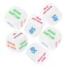 TOYANDONA 6pcs Acrylic Drinking Dice for Bachelorette Party Activity Easy to and Family Gatherings Unique Party Favor view 1