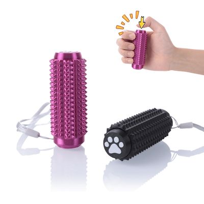 2Pcs Little Ouchies Fidget Toys for Adults, Palm Pain Stim Toys with Spiky Texture, Portable Sensory Anxiety Relief Tool for Focus and Calm, Novelty Gifts for Friends, Purple + Black