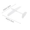 BESTonZON Airplane Flying Toys Paintable White Foam Glider Plane for Outdoor Fun Easy to Fly for Beginners Stylish Design for view 2