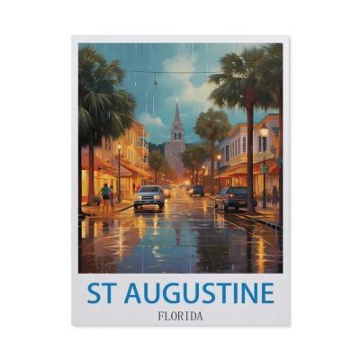 Jigsaw Puzzle 1000 Pieces for AdultsSt Augustine FloridaLarge Puzzle Game Artwork for Adults Teens38x26cm-CM98
