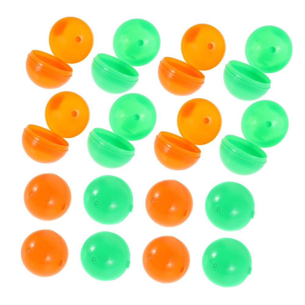 LABRIMP 25pcs Decorative Orbs Plastic Balls Hollow Design Replacement Bingo Balls for Fair Draws in School Company and Events
