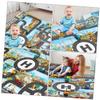Garneck 1set Cognitive Traffic Game Mat for Boys and Girls Play Rug Engaging Traffic Signs for Indoor Playtime Family Games and Encouraging Imagination view 4