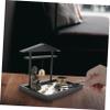 GLEAVI 1set Zen Sand Table Ornament Buddha Figure Decorative Landscape for Meditation and Relaxation for Adornment view 4