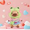 Acgtrick Kawaii Capybara Plush with 9 pcs Clothes & Accessories, 10.2 in Capybara Plushie with Outfits Capybara Stuffed Animal Plush Toys for Kids Boys Girls view 3