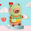 Acgtrick Kawaii Capybara Plush with 9 pcs Clothes & Accessories, 10.2 in Capybara Plushie with Outfits Capybara Stuffed Animal Plush Toys for Kids Boys Girls view 4