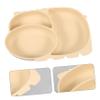 DECHOUS Fall Suction Cup Dinner Plate Silicone Boys and Girls Plate Lids Boy Girl Bowls for Year view 3