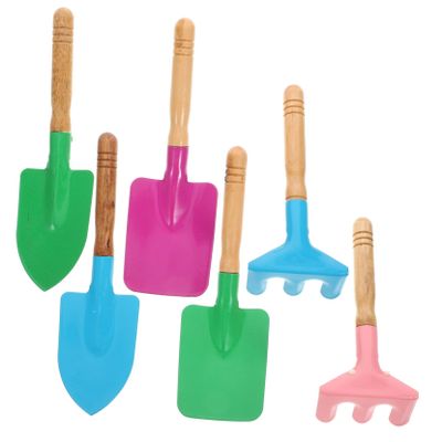 Milisten 2sets Boy Girl Gardening Tools Shovel and Rake for Boy Girl for Beach Garden and Outdoor Activities and Fun Gardening Supplies