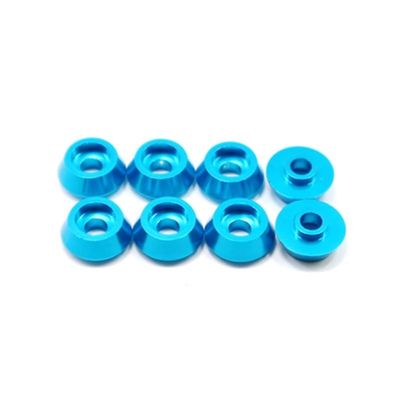 8Pcs Metal Connecting Rod Screw Gasket Shim Washer Rest for WPL C14 C24 C34 C44 MN D90 D91 D99S RC Car(Blue)
